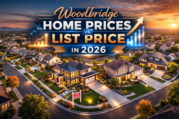 Woodbridge Home Prices vs. List Price